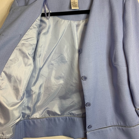 Draper's and Damon's Pale Blue Vintage Retro Business Suit Jacket Blazer - Picture 4 of 12